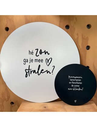 Magazijn sale - Set van 2 muurcirkels buiten (40 en 20cm)  SET18