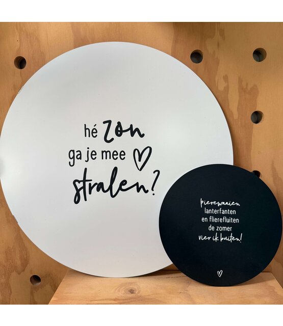 Magazijn sale - Set van 2 muurcirkels buiten (40 en 20cm)  SET18 Magazijn sale - Set van 2 muurcirkels buiten (40 en 20cm)  SET18