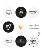 Set van 2 dinerkaarsen 'Merry Christmas'