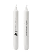 Set van 2 dinerkaarsen Sinterklaas