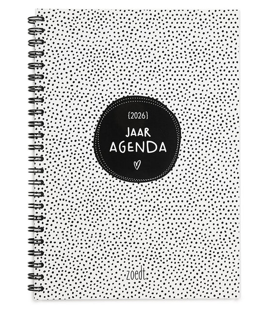 Zoedt Jaaragenda 2026 – ringband agenda met weekoverzicht
