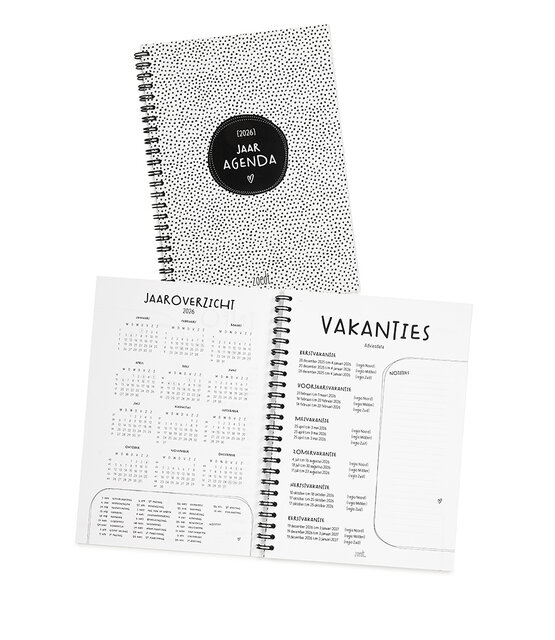 Zoedt Jaaragenda 2026 – ringband agenda met weekoverzicht