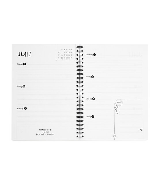 Zoedt Jaaragenda 2026 – ringband agenda met weekoverzicht