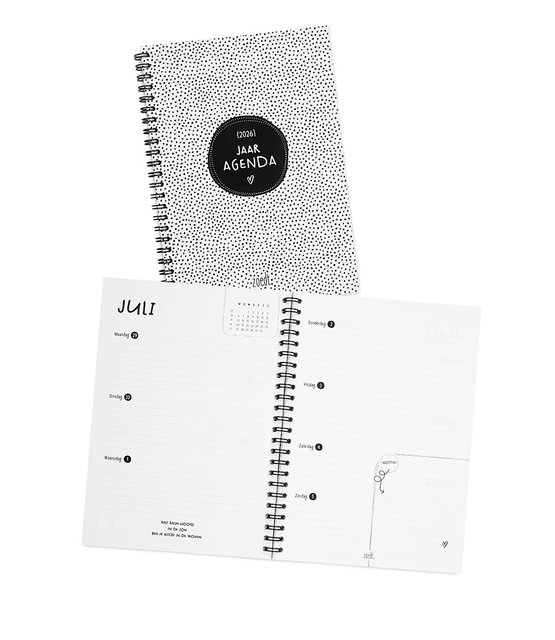 Zoedt Jaaragenda 2026 – ringband agenda met weekoverzicht