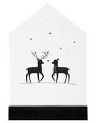 Huisje kerst hertjes