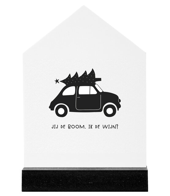 Huisje kerst - Jij de boom, ik de wijn?