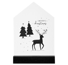 Huisje kerst tafereeltje - Merry christmas