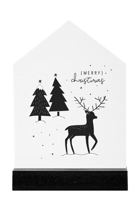 Huisje kerst tafereeltje - Merry christmas