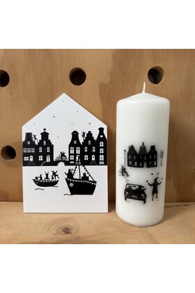Magazijn sale - Sint setje - huisje en kaars