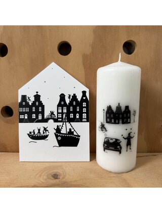 Magazijn sale - Sint setje - huisje en kaars