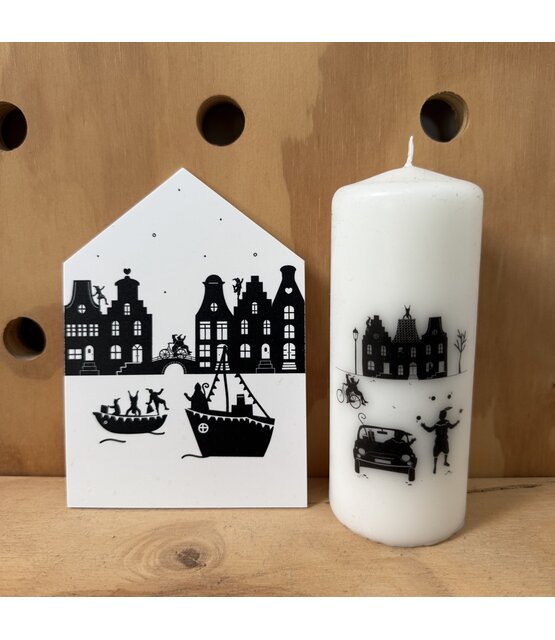 Magazijn sale - Sint setje - huisje en kaars