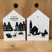 Magazijn sale - Kerst setje 2 huisjes