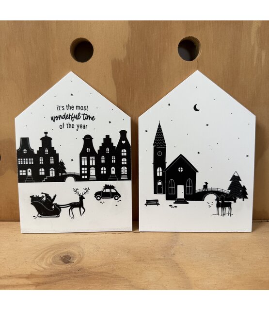Magazijn sale - Kerst setje 2 huisjes