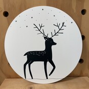 Magazijn sale - muurcirkel hert (30cm)