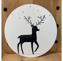 Magazijn sale - muurcirkel hert (30cm)