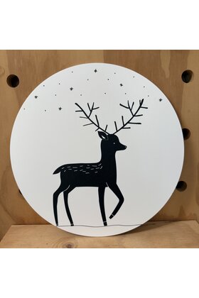 Magazijn sale - muurcirkel hert (30cm)