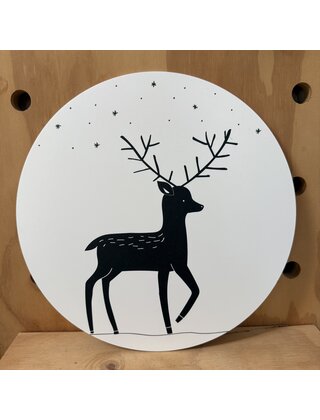 Magazijn sale - muurcirkel hert (30cm)