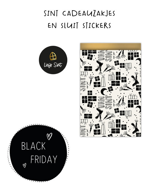 PRE-BLACK FRIDAY - Sinterklaas cadeauzakjes en stickers