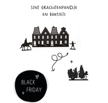 PRE-BLACK FRIDAY - Sinterklaas grachtenpandje en bakfiets