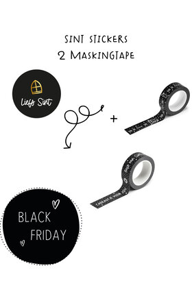 PRE-BLACK FRIDAY - Sinterklaas stickers en maskingtape