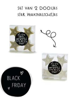 PRE-BLACK FRIDAY - Set van 2 doosjes waxinelichtjes
