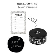 PRE-BLACK FRIDAY - Koektrommel en maaltijdplanner