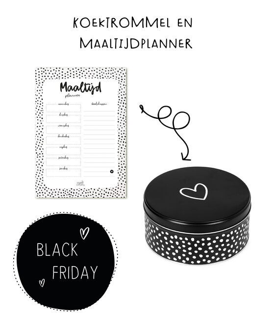 PRE-BLACK FRIDAY - Koektrommel en maaltijdplanner