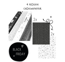 PRE-BLACK FRIDAY - 4 rollen cadeaupapier