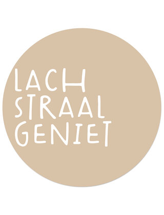 Tuincirkel zand - Lach Straal Geniet