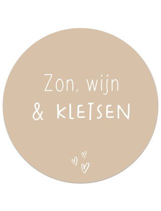 Tuincirkel zand - Zon, wijn & kletsen