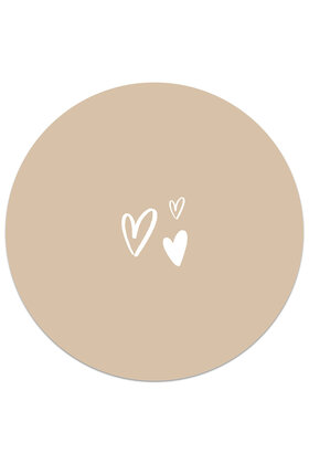 Tuincirkel zand - hartjes