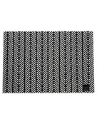 Deurmat zwart 40x60 cm – met grafisch patroon — sfeervolle schoonloopmat met anti-slip | Zoedt