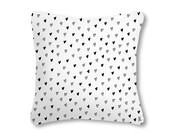 Buitenkussen 40x40 wit met tekst Geluk zit in het zonnetje – waterafstotend tuinkussen