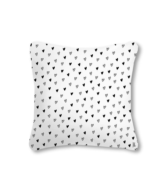 Buitenkussen 40x40 wit met tekst Geluk zit in het zonnetje – waterafstotend tuinkussen