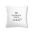 Zoedt Buitenkussen 40x40 wit met tekst Mijn favoriete plekje is in de zon – waterafstotend tuinkussen