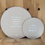 Magazijn sale - Set van 2 muurcirkels buiten (40 en 20cm)  SET17