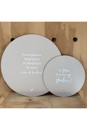 Magazijn sale - Set van 2 muurcirkels buiten (30 en 20cm)  SET17