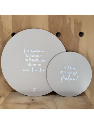 Magazijn sale - Set van 2 muurcirkels buiten (30 en 20cm)  SET17