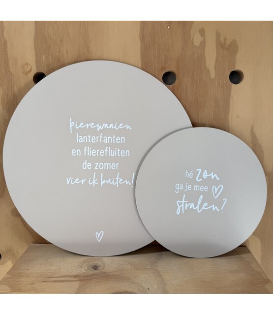 Magazijn sale - Set van 2 muurcirkels buiten (40 en 20cm)  SET17