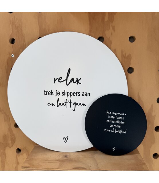 Magazijn sale - set van 2 muurcirkels (buiten ) 40 en 20 cm SET13