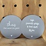 Magazijn sale - Set van 2 muurcirkels grijs (binnen) 20cm SET14