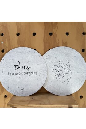 Magazijn sale - set van 2 muurcirkels (binnen ) 30 cm SET7
