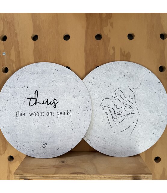 Magazijn sale -  set van 2 muurcirkels (binnen ) 30 cm SET7