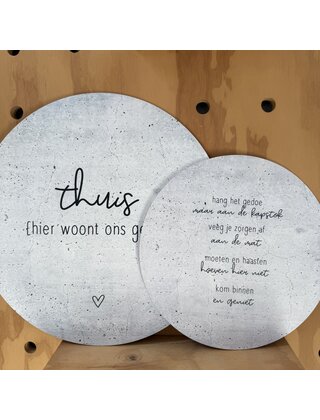 Magazijn sale - Set van 2 muurcirkels binnen (30 en 40 cm) SET10