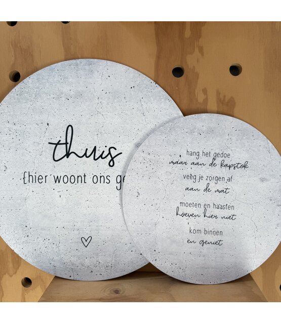 Magazijn sale - Set van 2 muurcirkels binnen (30 en 40 cm) SET10