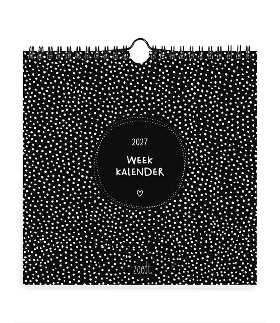 PRE-ORDER - Weekkalender 2027 – stijlvolle en overzichtelijke weekplanner voor thuis