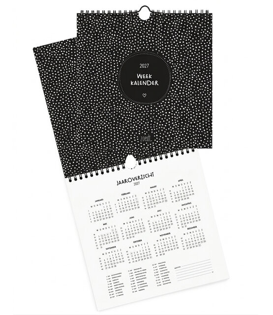 PRE-ORDER - Weekkalender 2027 – stijlvolle en overzichtelijke weekplanner voor thuis