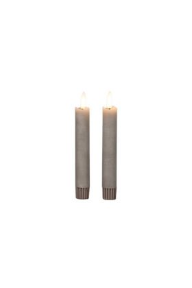LED dinerkaarsen kort – set van 2