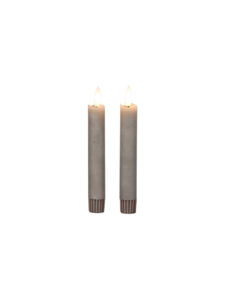 LED dinerkaarsen kort – set van 2