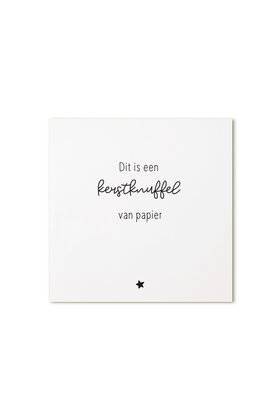 Kerst cadeaukaartje – Kerstknuffel van papier